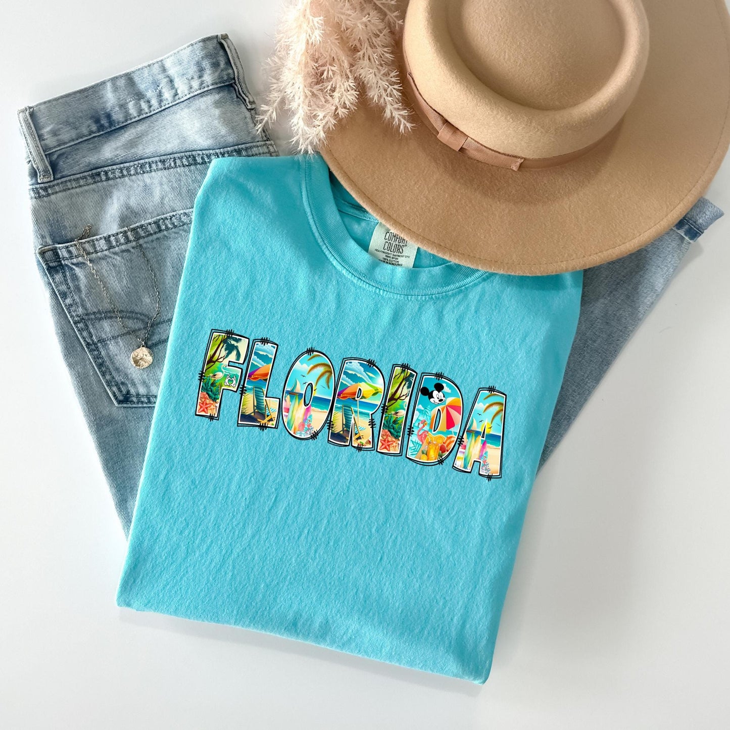 Florida Shirt Comfort Colors® Tshirt Florida Tshirt Comfort Colors® Shirt Florida T Shirt Comfort Colors® T Shirt Florida Tee sunshine state