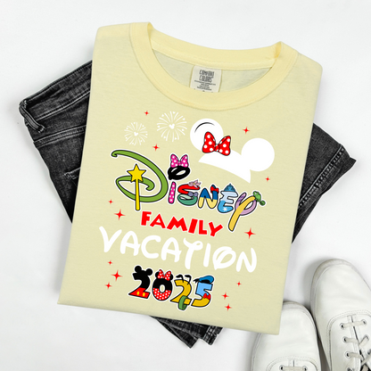 Custom Disney 2025 Shirt, 2025 Disney Tees, Disneyworld Shirts, Disney Trip Shirts, Disney Family Matching Shirt, Disney Vacation T-Shirt