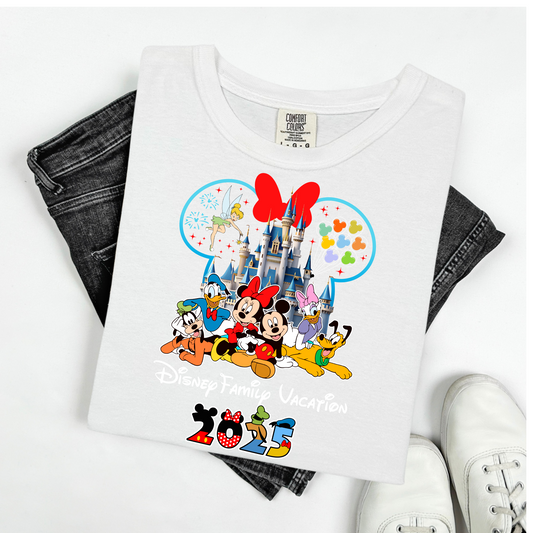 Custom Disney 2025 Shirt, 2025 Disney Tees, Disneyworld Shirts, Disney Trip Shirts, Disney Family Matching Shirt, Disney Vacation T-Shirt