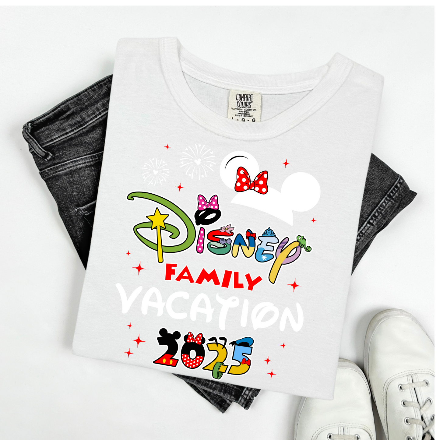 Custom Disney 2025 Shirt, 2025 Disney Tees, Disneyworld Shirts, Disney Trip Shirts, Disney Family Matching Shirt, Disney Vacation T-Shirt