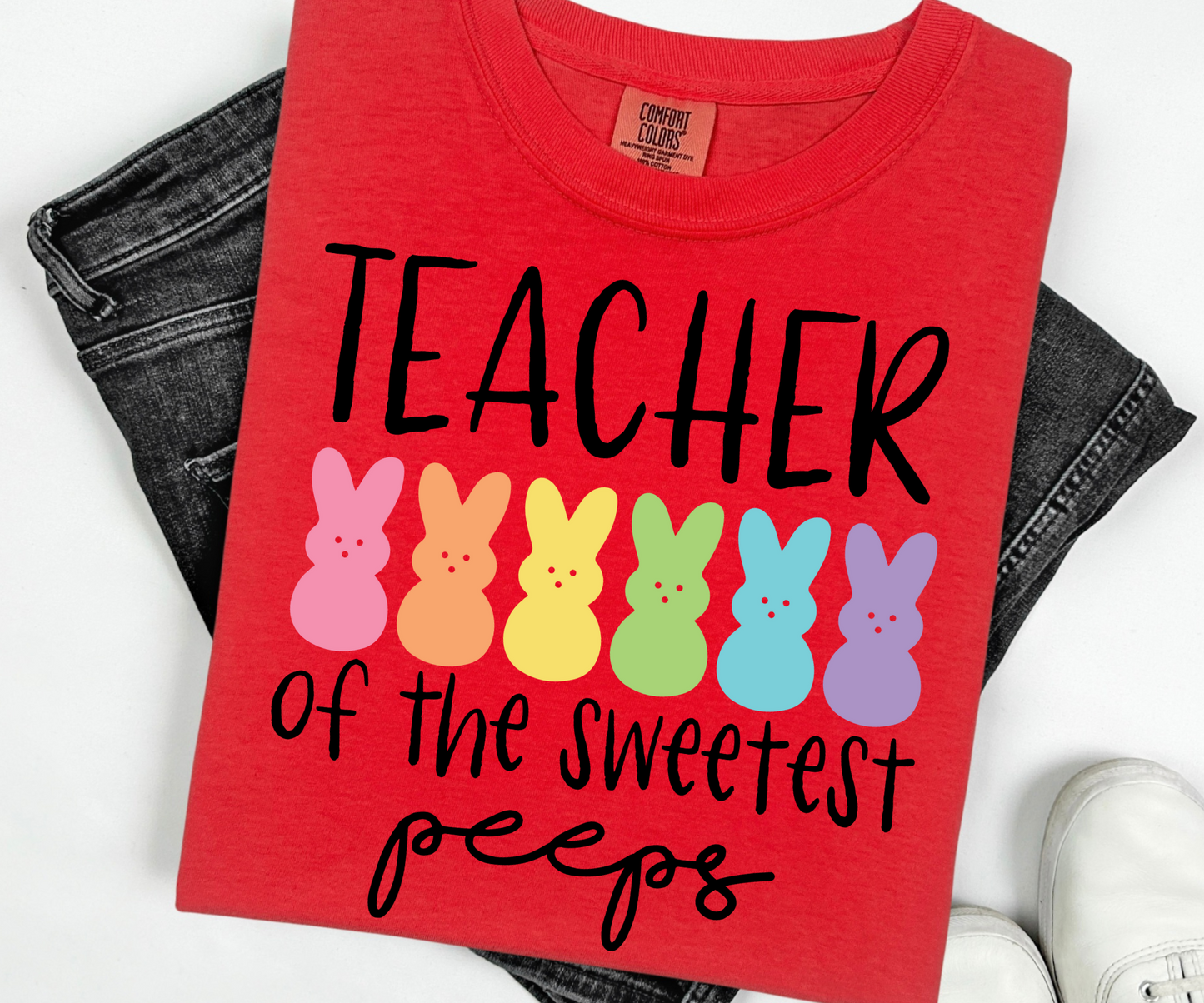 Teaching My Favorite Peeps Shirt, Easter Shirt,Teacher Shirt,Easter Teacher Shirt, Teacher T-Shirt, Teacher Tee,Peeps T-Shirt,Easter Day