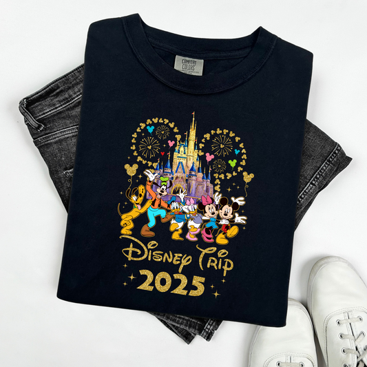 Custom Disney 2025 Shirt, 2025 Disney Tees, Disneyworld Shirts, Disney Trip Shirts, Disney Family Matching Shirt, Disney Vacation T-Shirt