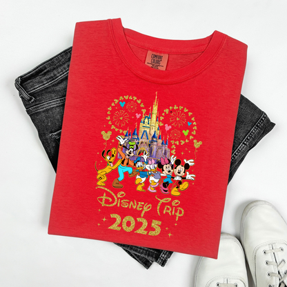 Custom Disney 2025 Shirt, 2025 Disney Tees, Disneyworld Shirts, Disney Trip Shirts, Disney Family Matching Shirt, Disney Vacation T-Shirt