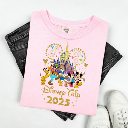 Custom Disney 2025 Shirt, 2025 Disney Tees, Disneyworld Shirts, Disney Trip Shirts, Disney Family Matching Shirt, Disney Vacation T-Shirt