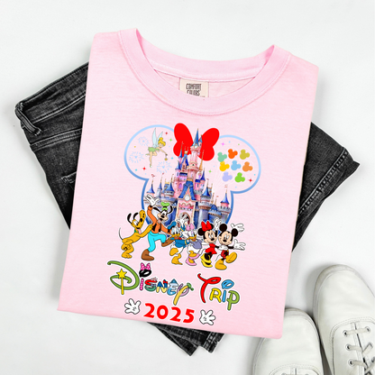 Custom Disney 2025 Shirt, 2025 Disney Tees, Disneyworld Shirts, Disney Trip Shirts, Disney Family Matching Shirt, Disney Vacation T-Shirt