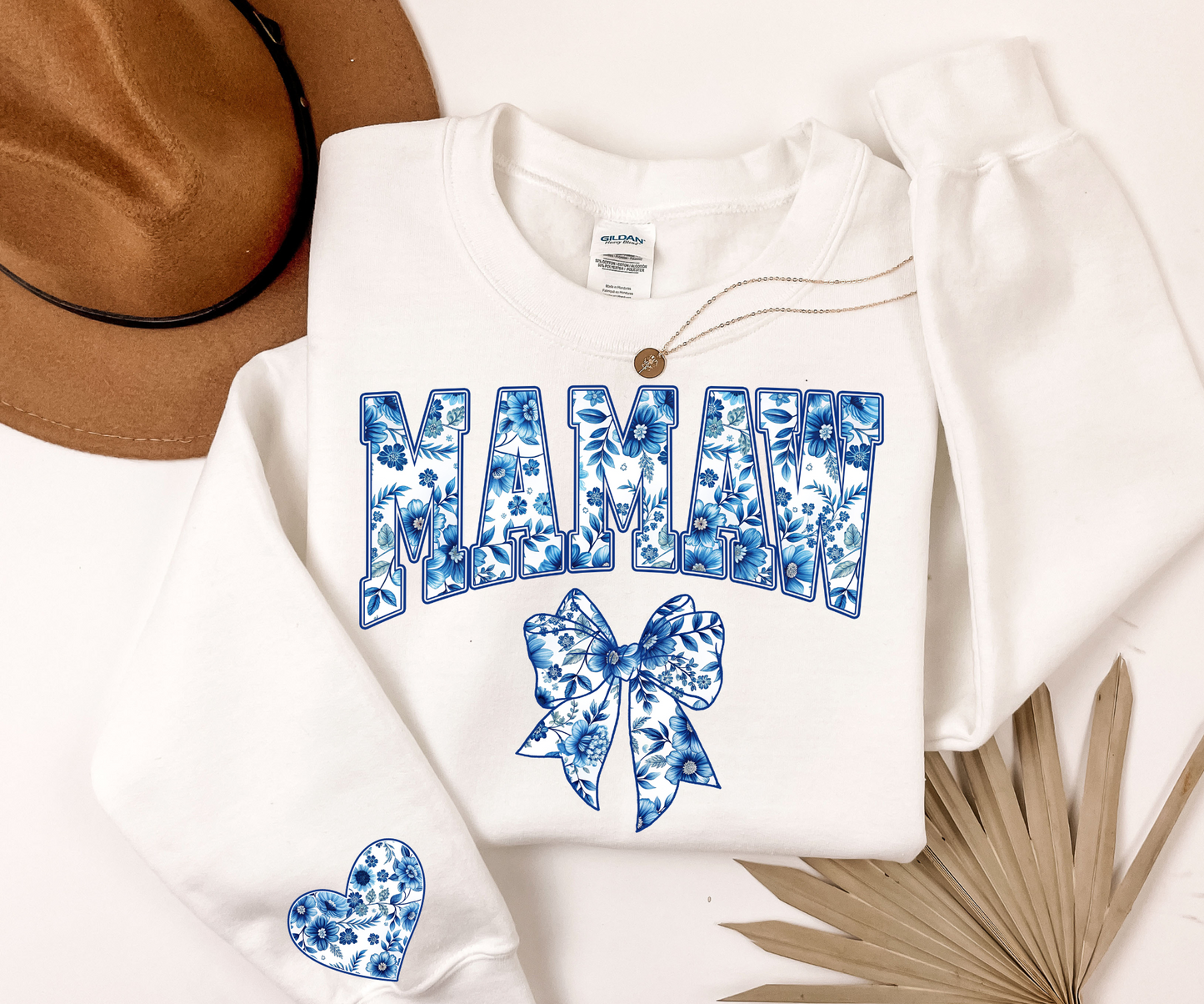 Mamaw Sweatshirt, Toile De Jouy Grandma Gifts, New Mamaw Crewneck, Coquette Mamaw Sweater Mothers Day Gift Christmas Mamaw Gifts