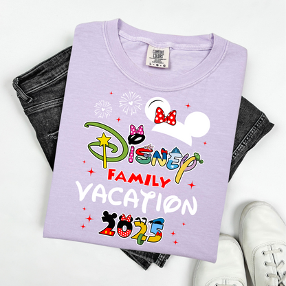 Custom Disney 2025 Shirt, 2025 Disney Tees, Disneyworld Shirts, Disney Trip Shirts, Disney Family Matching Shirt, Disney Vacation T-Shirt