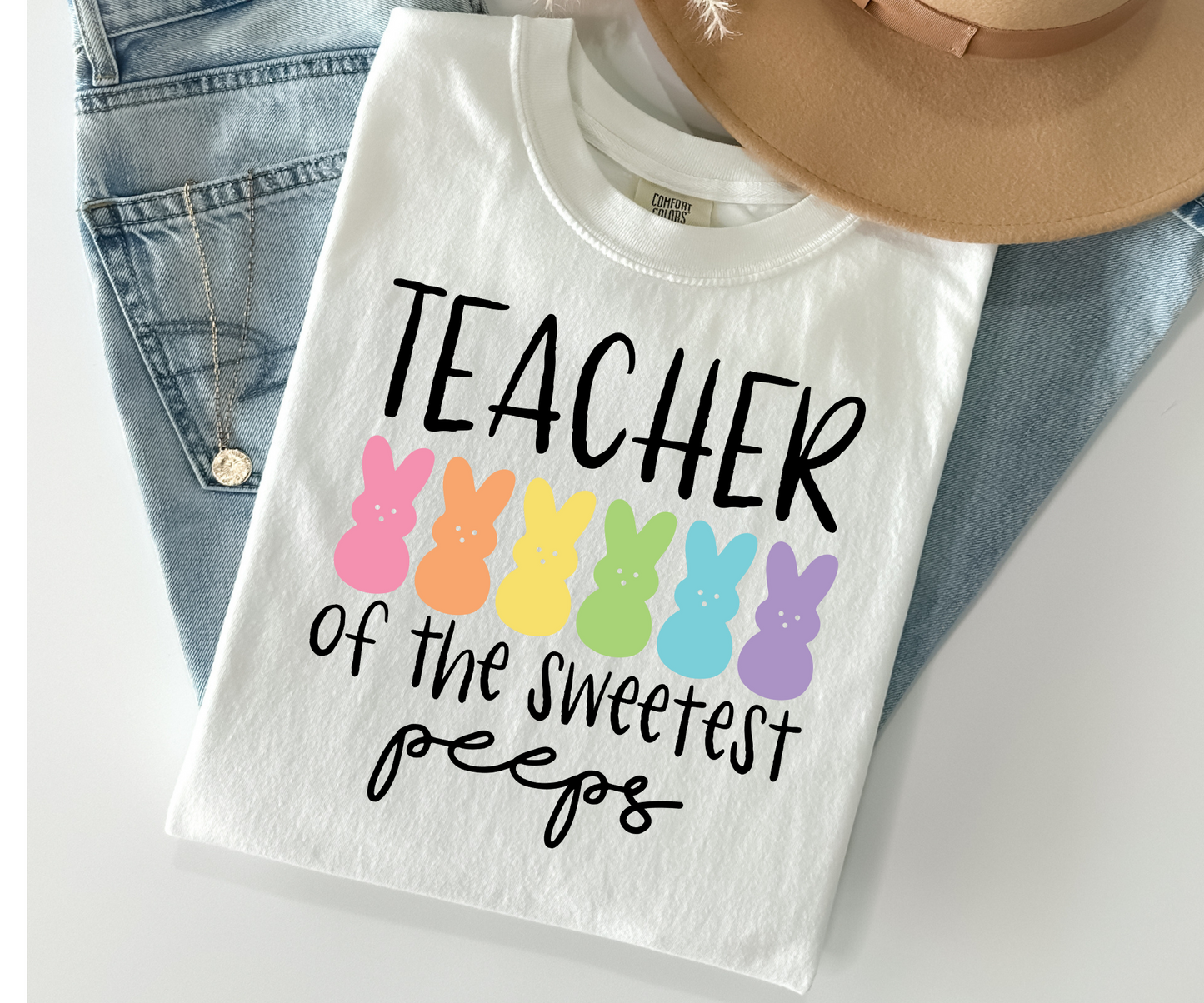 Teaching My Favorite Peeps Shirt, Easter Shirt,Teacher Shirt,Easter Teacher Shirt, Teacher T-Shirt, Teacher Tee,Peeps T-Shirt,Easter Day