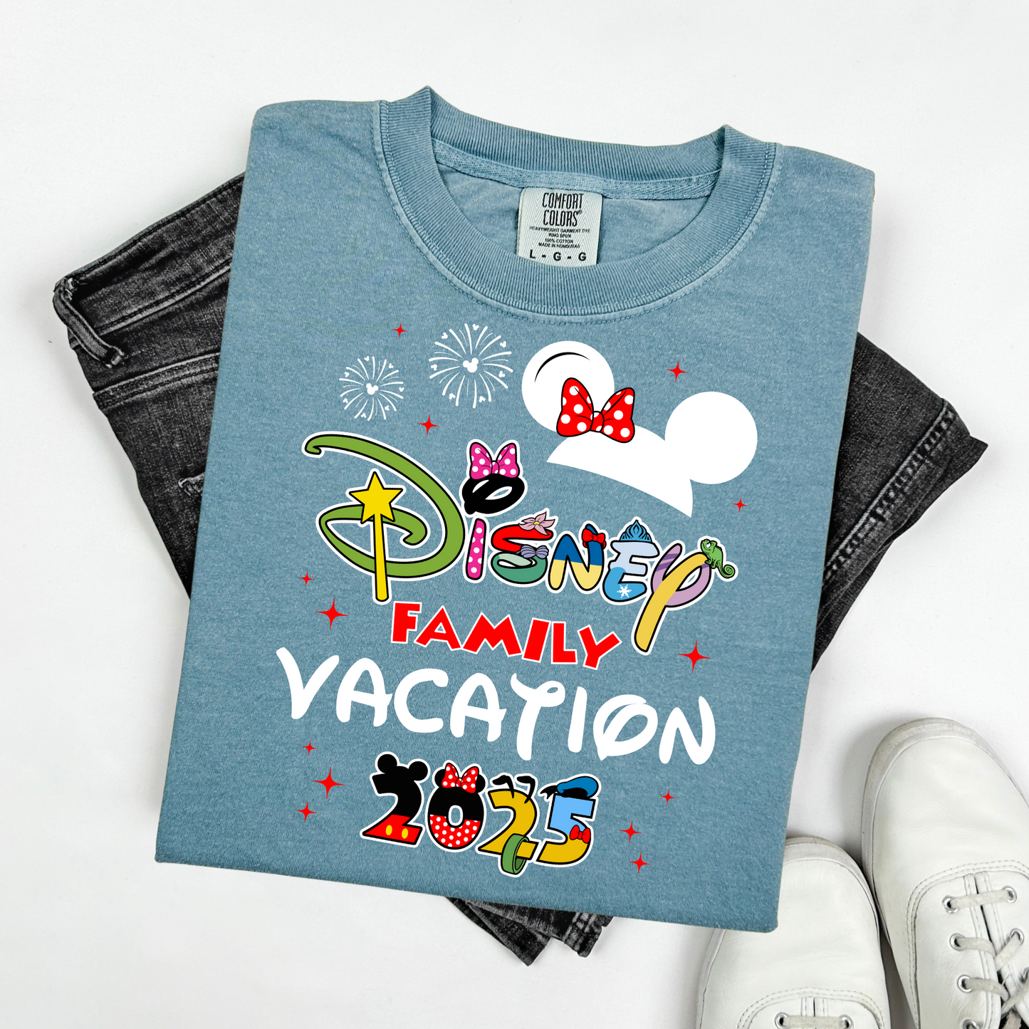 Custom Disney 2025 Shirt, 2025 Disney Tees, Disneyworld Shirts, Disney Trip Shirts, Disney Family Matching Shirt, Disney Vacation T-Shirt