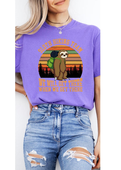 Funny Sloth Hiking Shirt, Out Of Breath Hiking Shirt, Funny Hiking T-Shirt, Sloth Hiking Society, Climber Shirt, outdoor comfort color