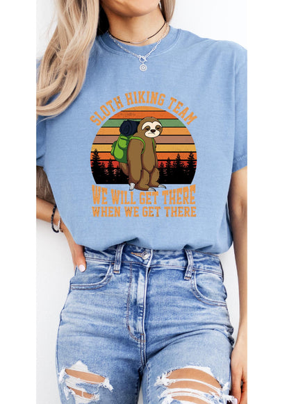 Funny Sloth Hiking Shirt, Out Of Breath Hiking Shirt, Funny Hiking T-Shirt, Sloth Hiking Society, Climber Shirt, outdoor comfort color