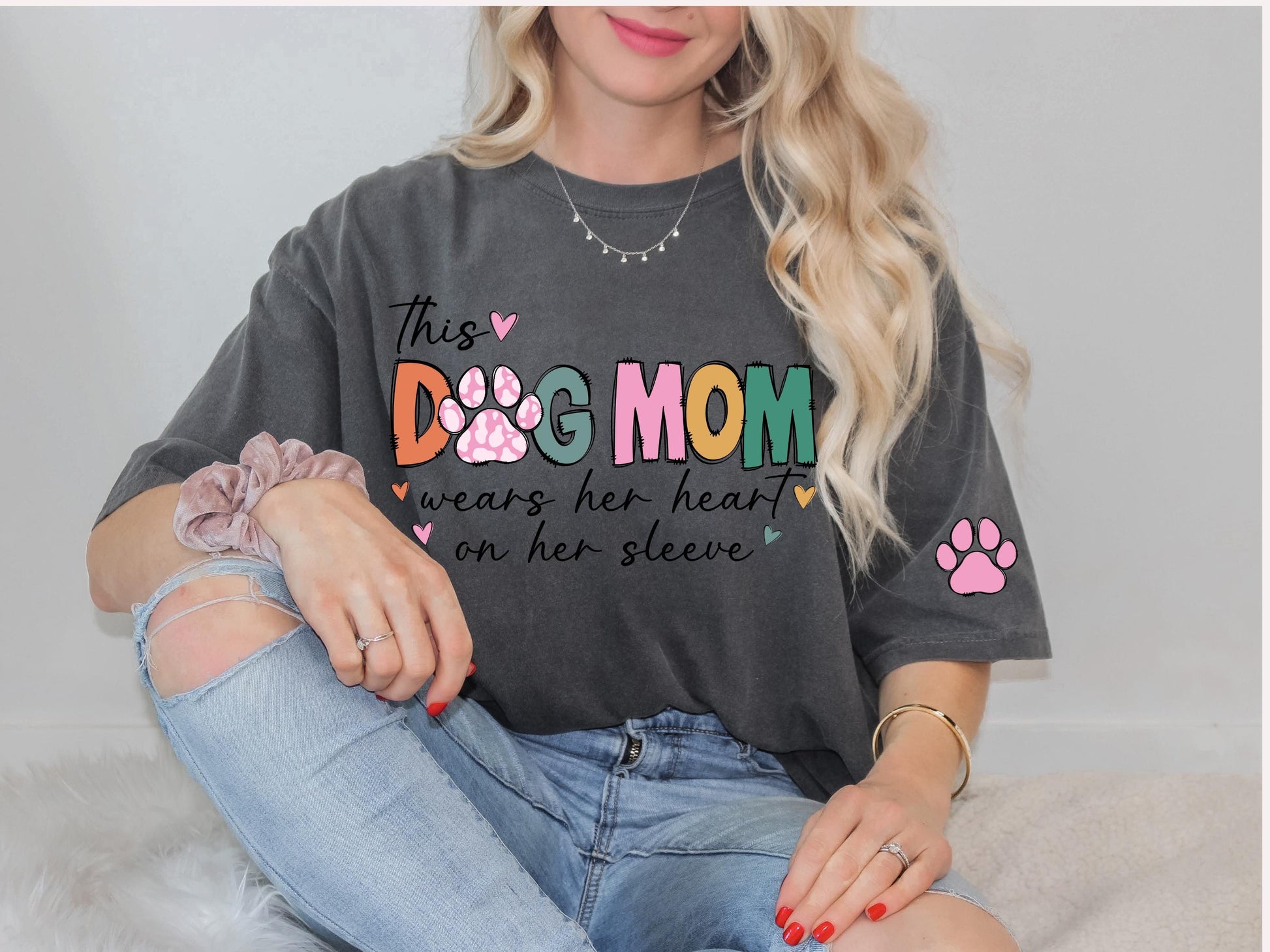 Dog Mom Sweatshirts - Custom Dog Mom Shirt - Dog Mom Shirts - Womens Sweatshirts - Dog Mom Tshirt - Dog Mom Gift - Dog Mom Tee- Custom dog