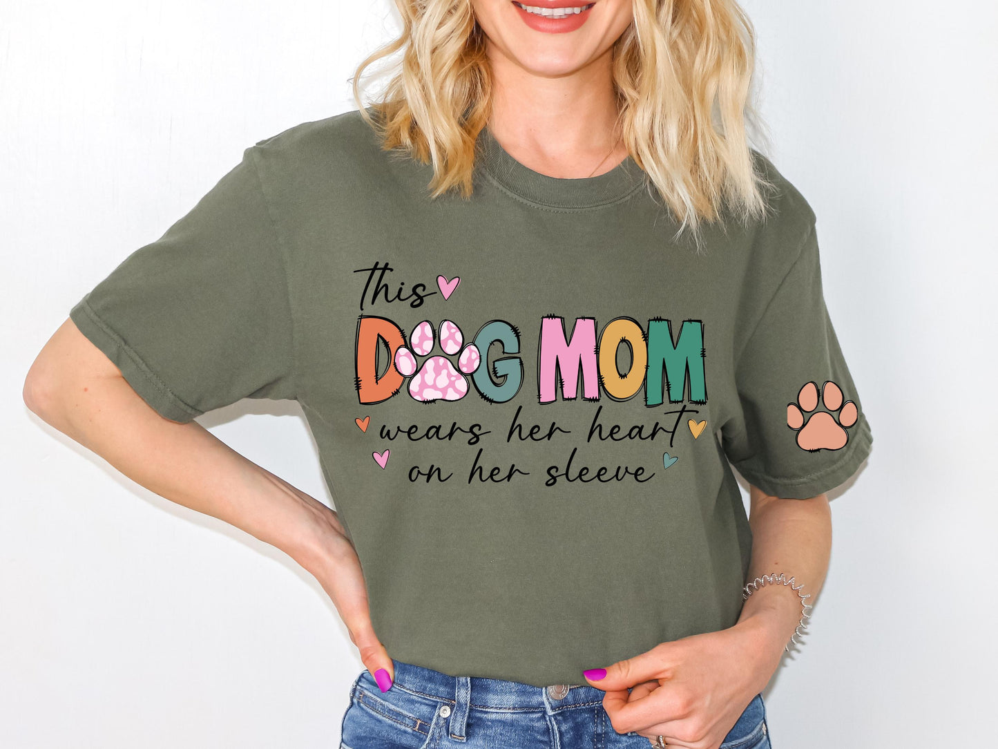 Dog Mom Sweatshirts - Custom Dog Mom Shirt - Dog Mom Shirts - Womens Sweatshirts - Dog Mom Tshirt - Dog Mom Gift - Dog Mom Tee- Custom dog