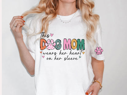 Dog Mom Sweatshirts - Custom Dog Mom Shirt - Dog Mom Shirts - Womens Sweatshirts - Dog Mom Tshirt - Dog Mom Gift - Dog Mom Tee- Custom dog